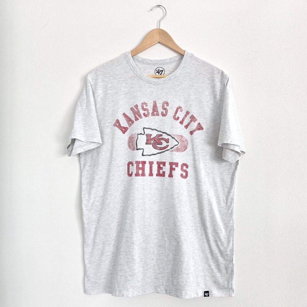 '47 Brand Kansas City Chiefs Vintage Style Distressed Logo T-Shirt